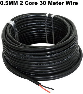 jelectricals pvc 05 sqmm black 30 m wire black