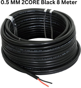 jelectricals pvc 05 sqmm black 8 m wire black