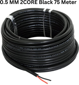 jelectricals pvc 05 sqmm black 75 m wire black
