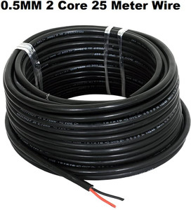 jelectricals pvc 05 sqmm black 25 m wire black