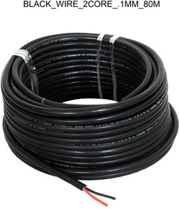 jelectricals pvc 1 sqmm black 80 m wire