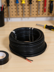 jelectricals pvc 1 sqmm black 10 m wire black