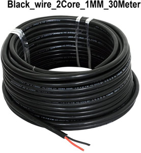 jelectricals pvc 1 sqmm black 30 ft wire black