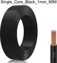 JELECTRICALS PVC 1 sqmm Black 90 m
