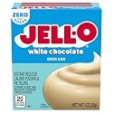 Jell-O Sugar Free Instant Pudding &amp; Pie Filling, White Chocolate Flavored, Fat Free, Quick &amp; Easy Dessert, 1 oz (Pack of 4)