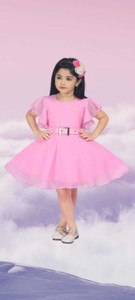 jelly qelly fashion girls midiknee length party dress multicolor short sleeve