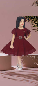 jelly qelly fashion girls midiknee length casual dress multicolor short sleeve