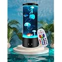 Jellyfish Lamp lámpara de Medusa with 16 Colors Changing for Relax Mood Light Gift with USB for Kids Men Women for Home Decoration…