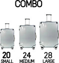 Jellyfish trolley cover Combo Pack of 3 Transparent Trolley Bag Cover PVC Dust Proof Cover Luggage Luggage Cover