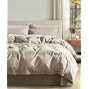JELLYMONI 100% Washed Cotton Khaki-Beige Duvet Cover Twin, Linen-Like