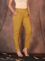 JEMOR Women Regular Fit Grey Pure Cotton Trousers