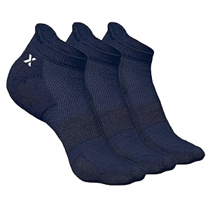 men39s ankle length cushioned sports socks  breathable fabric  moisture wicking  anti-blister comfort  gym running walking