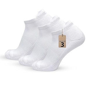 men39s ankle length cushioned sports socks  breathable fabric  moisture wicking  anti-blister comfort  gym running walking