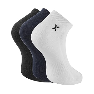men39s ankle length cushioned sports socks  breathable fabric  moisture wicking  anti-blister comfort  gym running walking
