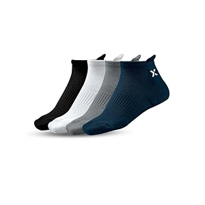 men39s ankle length cushioned sports socks  breathable fabric  moisture wicking  anti-blister comfort  gym running walking
