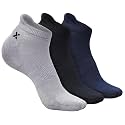 Men's Ankle Length Cushioned Sports Socks | Breathable Fabric | Moisture Wicking | Anti-Blister Comfort | Gym, Running, Walking