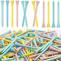 Jenaai 200 Pcs Golf Tees Bamboo Golf Tees for Women