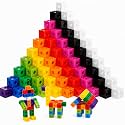 Jenaai 300 Pcs Counting Cubes, Plastic Connecting Blocks, Classic Style