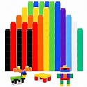 Jenaai 300 Pcs Counting Cubes, Plastic Connecting Blocks, Simple Style