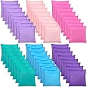 Jenaai Bean Bags for Cornhole Tossing, 2.6" Nylon, 48 Pcs, Fresh Color