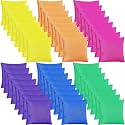 Jenaai Bean Bags for Cornhole Tossing, 2.6" Nylon, 48 Pcs, Bright Color