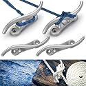 Jenaai Dock Cleats Aluminum Boat Cleats S Style Tie Down