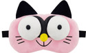 Jenna 3D Cat Pink Sleeping Eye Mask for Insomnia, Meditation, Puffy Eyes and Dark Circles Eye Shade (Pink, White)