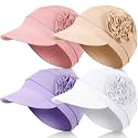 JenPen 4 Pcs Soft Chemo Cancer Hats for Women