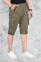 jention Solid Men Green Casual Shorts