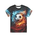JEOCODY Boys Girls Graphic Tees Funny 3D Printed Short Sleeve T-Shirts 3-16T