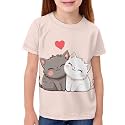 JEOCODY Boys Girls Graphic Tees Funny 3D Printed Short Sleeve T-Shirts 3-16T