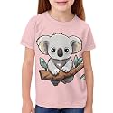 JEOCODY Boys Girls Graphic Tees Funny 3D Printed Short Sleeve T-Shirts 3-16T