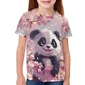 JEOCODY Boys Girls Graphic Tees Funny 3D Printed Short Sleeve T-Shirts 3-16T