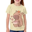 JEOCODY Boys Girls Graphic Tees Funny 3D Printed Short Sleeve T-Shirts 3-16T