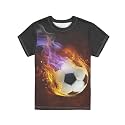 JEOCODY Boys Girls Graphic Tees Funny 3D Printed Short Sleeve T-Shirts 3-16T