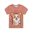 JEOCODY Boys Girls Graphic Tees Funny 3D Printed Short Sleeve T-Shirts 3-16T