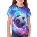 JEOCODY Boys Girls Graphic Tees Funny 3D Printed Short Sleeve T-Shirts 3-16T