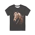 JEOCODY Boys Girls Graphic Tees Funny 3D Printed Short Sleeve T-Shirts 3-16T
