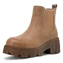 Jeossy Women's Chelsea Combat Boots, Chunky Platform Ankle Boots