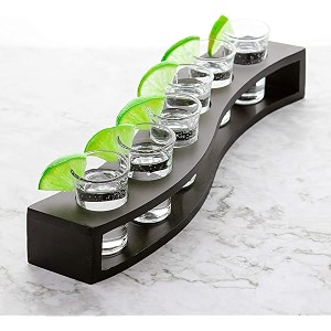 jerez shot glasses bulk serving tray with shot glass 6 - tequilavodkacocktailwhiskey shots glass for restaurant bar party office family