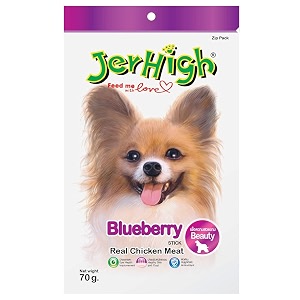 jerhigh blueberry stick with real chicken meat 70 g