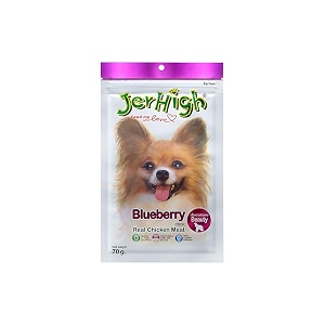 jerhigh blueberry dog treat 70 g pack of 6