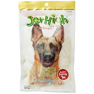 jerhigh chicken jerky dog stick treats human grade high protein chicken fully digestible healthy snack amp training treat 2 x 50g sold by dogsncats all life stages