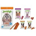 JerHigh Combo Flaouver (Carrot,Bacon,Cookie,Blueberry,Jerky) Healthy and Fresh Human Grade High Protein Chicken Stix, Dog Treats Stick for All Life Stages Suitable. 70g Pack of 5