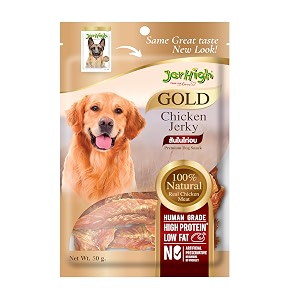 jerhigh dog treats jerky 50g made with real chicken meat pack of 5 sold by dogsncats all life stages dry food