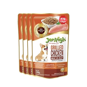 jerhigh chicken dog treats high-protein human grade chicken jerky 100 natural fully digestible healthy snack amp training treat 3 x 50g all life stages