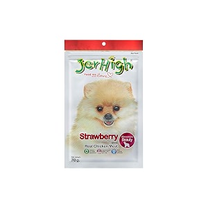 jerhigh strawberry dog treats 70 g pack of 6