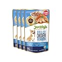 Jerhigh Wet Dog Food for All Life Stages, Human Grade High Protein Chicken, Gravy Grilled Chicken 120g, (Pack of 4)