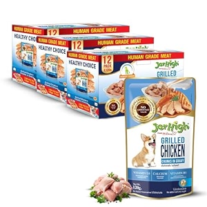 jerhigh wet dog food human grade high protein chicken gravy grilled chicken pack of 36all life stages