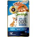 Jerhigh Wet Dog Food, Human Grade High Protein Chicken, Gravy Grilled Chicken (Pack of 48) with Free Gnawlers Calcium Bone (1pc) 22g Sold by DogsNCats,All Life Stages